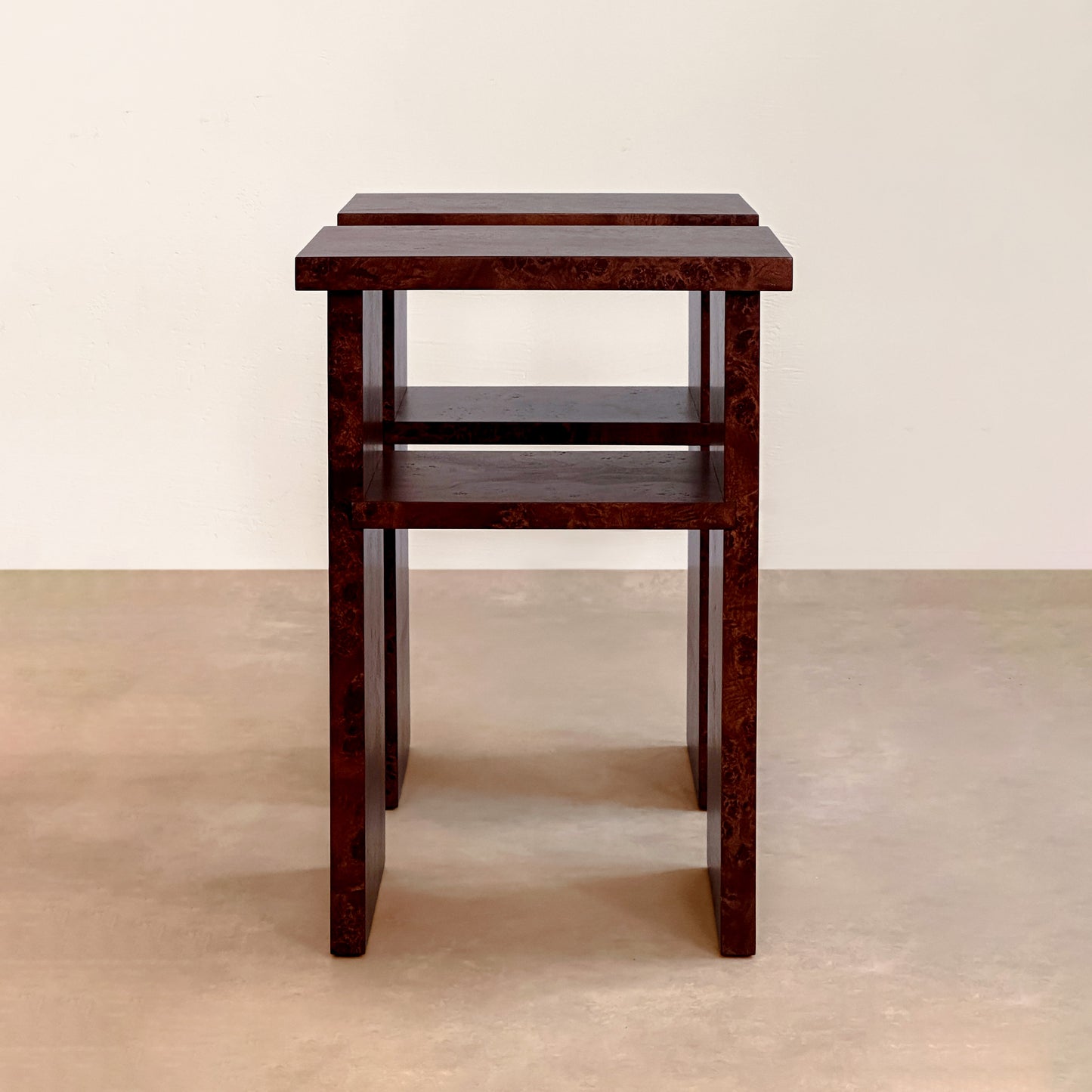 Burlwood Nightstands