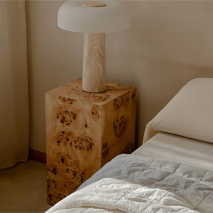 Popular Burlwood 55 cm Plinth Side Table