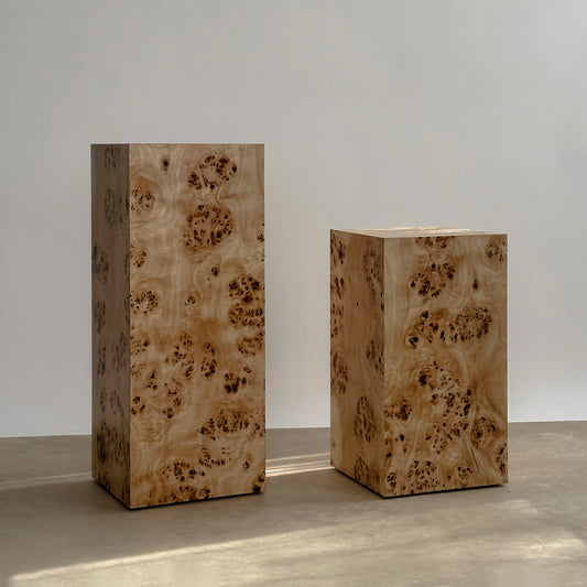 Popular Burlwood 55 cm Plinth Side Table