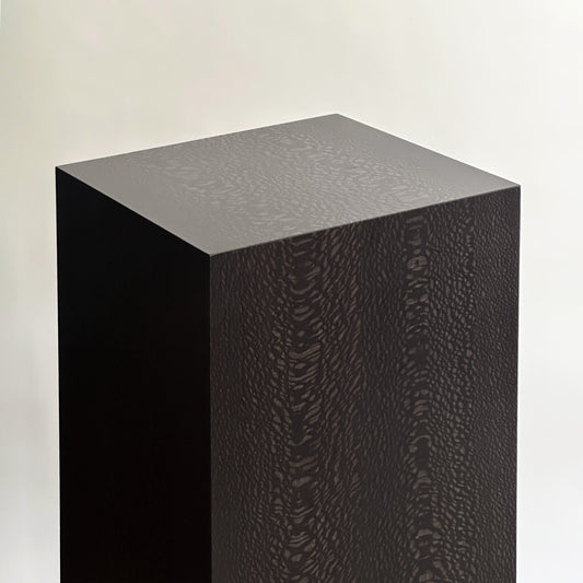 Black Lacewood 55 cm Plinth Side Table