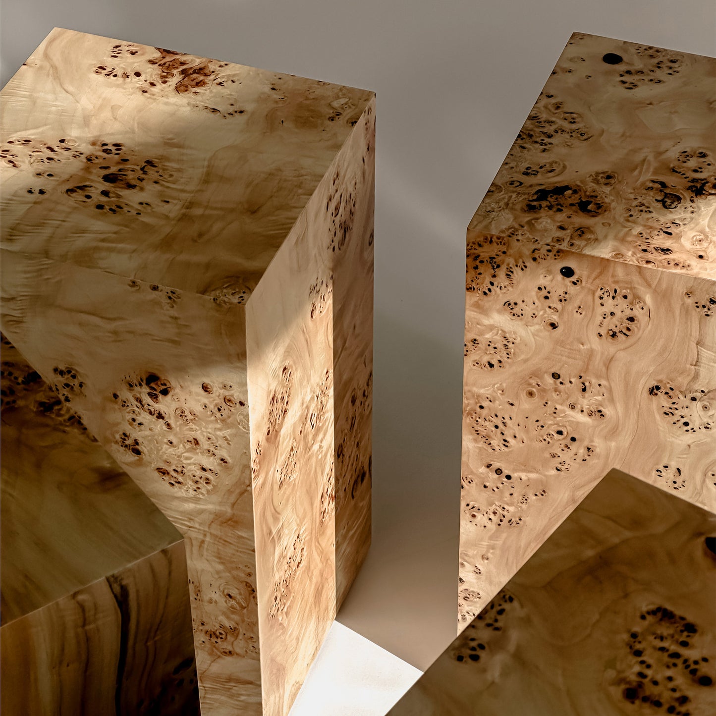 Popular Burlwood 55 cm Plinth Side Table