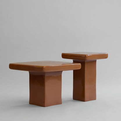 Clay Coffee Table - Tall - High Gloss Almond